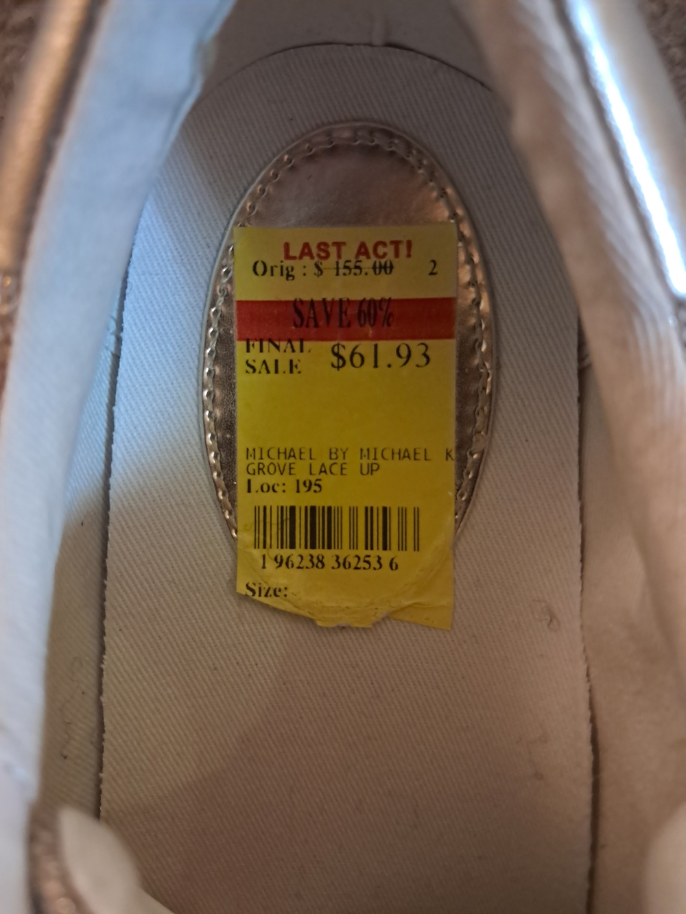 Michael Kors Bling Rhinestone Gold Women's Grove Sneakers NWT 8 - Picture 3 of 14
